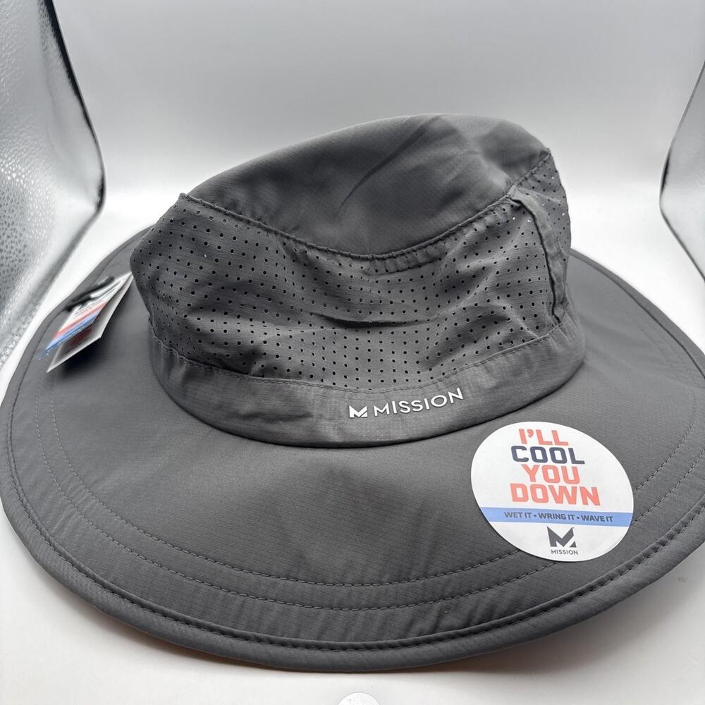 Mission Cooling Anywhere Boonie Hat Dark Gray Adult O/S UPF50